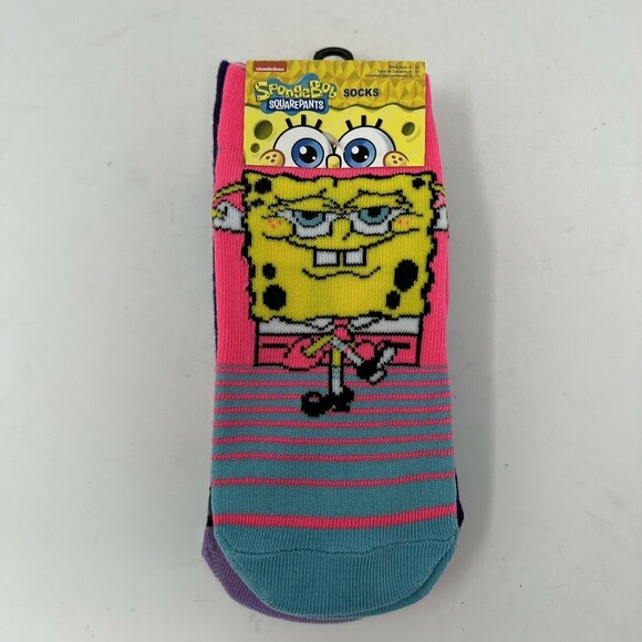 Nickelodeon Spongebob Squarepants Patrick Womens Socks Size 4-11 - Picture 2 of 5